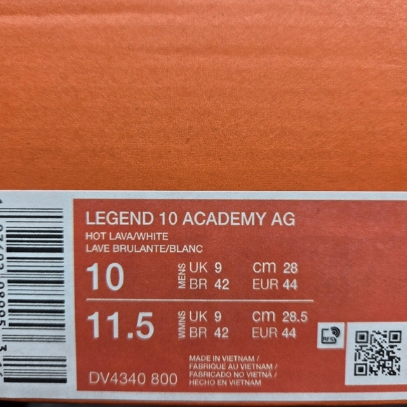 Nike Tiempo Legend 10 Academy AG Mad Energy Pack Soccer Cleats Men\'s Size 10 main image 3
